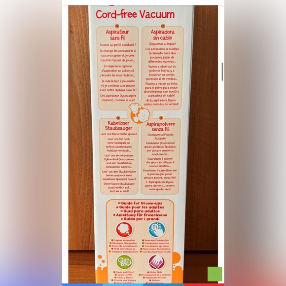 NWT โ๏ธ๐โ๏ธ Casdon Dyson Ball Vacuum Cleaner Real Suction Kids Toy - Picture 7 of 12